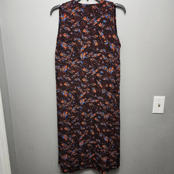 LulaRoe women's open front sleeveless long cardigan size S multi color brown - Picture 7 of 7